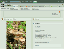Tablet Screenshot of melissalee.deviantart.com