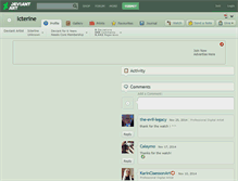 Tablet Screenshot of icterine.deviantart.com