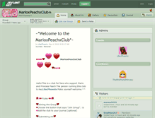 Tablet Screenshot of marioxpeachxclub.deviantart.com