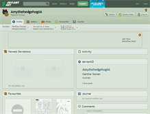 Tablet Screenshot of amythehedgehog66.deviantart.com