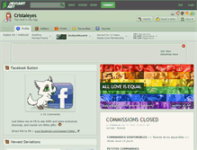 Tablet Screenshot of cristaleyes.deviantart.com