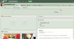 Desktop Screenshot of celestialspirit-loki.deviantart.com