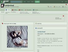 Tablet Screenshot of candyxcloud.deviantart.com