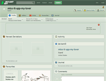 Tablet Screenshot of mixx-it-upp-my-lover.deviantart.com