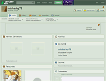 Tablet Screenshot of missharley78.deviantart.com