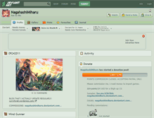 Tablet Screenshot of nagahashimiharu.deviantart.com