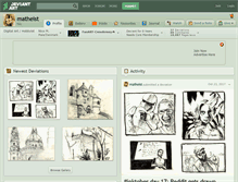 Tablet Screenshot of matheist.deviantart.com