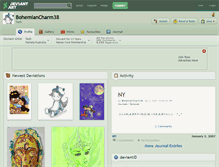 Tablet Screenshot of bohemiancharm38.deviantart.com