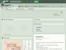 Tablet Screenshot of kaze674.deviantart.com