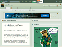Tablet Screenshot of actoratheart.deviantart.com