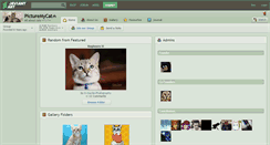 Desktop Screenshot of picturemycat.deviantart.com