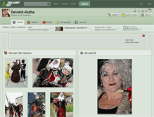 Tablet Screenshot of deviant-mutha.deviantart.com