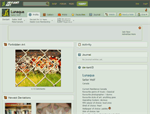 Tablet Screenshot of lunaqua.deviantart.com