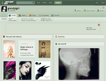 Tablet Screenshot of grendylgirl.deviantart.com