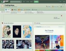 Tablet Screenshot of cooking-nana.deviantart.com