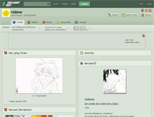 Tablet Screenshot of nidone.deviantart.com