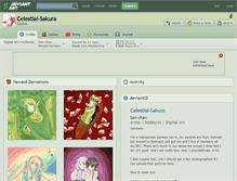 Tablet Screenshot of celestial-sakura.deviantart.com