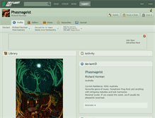 Tablet Screenshot of phasmageist.deviantart.com