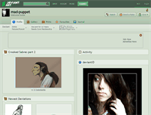 Tablet Screenshot of mad-puppet.deviantart.com