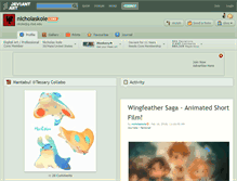 Tablet Screenshot of nicholaskole.deviantart.com