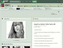 Tablet Screenshot of indigo21.deviantart.com