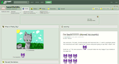 Desktop Screenshot of hazukithekitty.deviantart.com