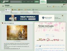 Tablet Screenshot of moyan.deviantart.com