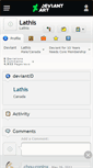 Mobile Screenshot of lathis.deviantart.com