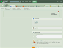 Tablet Screenshot of lathis.deviantart.com