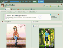 Tablet Screenshot of animenekodoki.deviantart.com