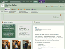 Tablet Screenshot of mikeywaysstalker.deviantart.com
