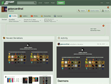 Tablet Screenshot of galaxcardinal.deviantart.com