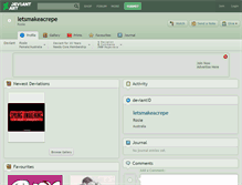 Tablet Screenshot of letsmakeacrepe.deviantart.com