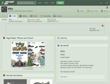 Tablet Screenshot of kihu.deviantart.com