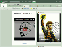 Tablet Screenshot of freemans-mind-fans.deviantart.com