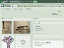 Tablet Screenshot of forkster.deviantart.com