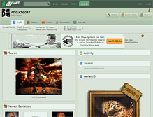 Tablet Screenshot of abducted47.deviantart.com