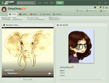 Tablet Screenshot of chiuuchiuu.deviantart.com