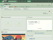 Tablet Screenshot of langley-fox.deviantart.com