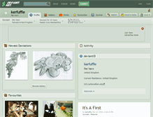 Tablet Screenshot of kerfuffle.deviantart.com