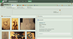 Desktop Screenshot of madness-13.deviantart.com