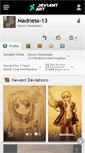 Mobile Screenshot of madness-13.deviantart.com