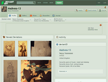 Tablet Screenshot of madness-13.deviantart.com