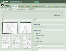 Tablet Screenshot of easmo.deviantart.com