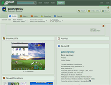 Tablet Screenshot of gatonegrosky.deviantart.com