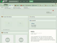 Tablet Screenshot of jfoxx.deviantart.com
