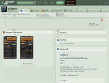 Tablet Screenshot of eclipsev.deviantart.com