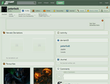Tablet Screenshot of peterbolt.deviantart.com