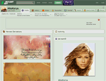 Tablet Screenshot of misskorya.deviantart.com