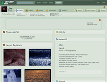 Tablet Screenshot of chw.deviantart.com
